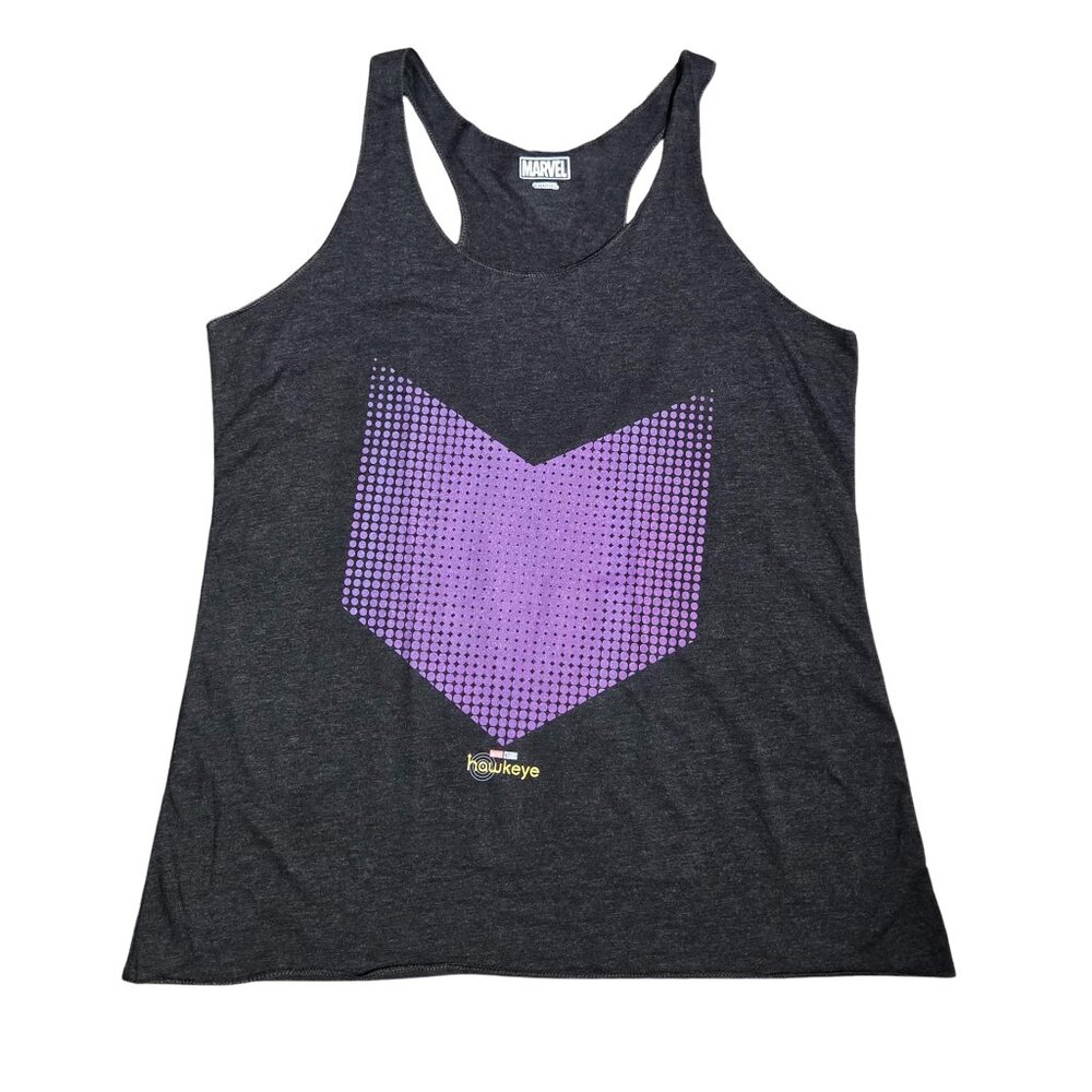 NWOT | Marvel Hawkeye Graphic Racerback Tank Top | Charcoal | Size XL